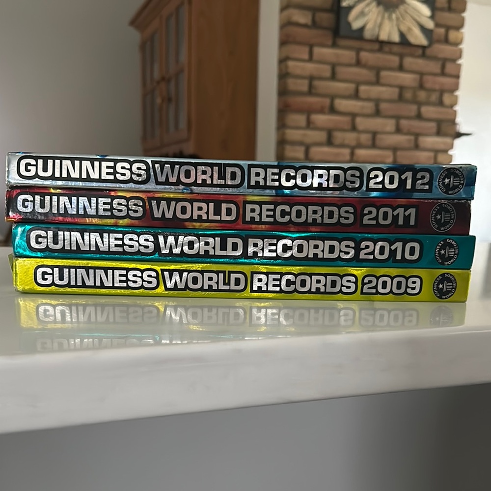 Guinness Book of World Records 2009, 2010, 2011, 2012 Hardcover Books